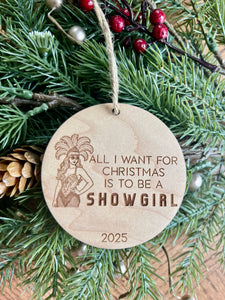 Showgirl Christmas Ornament