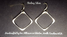 Load image into Gallery viewer, Sterling Silver Earrings Medium Square