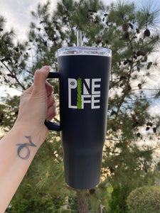 Pine Life 40oz Insulated Tumbler with Handle