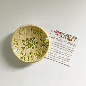 Pressed Flowers Trinket Dish