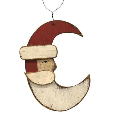 Santa Moon Ornament