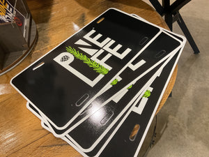Pine Life License Plate
