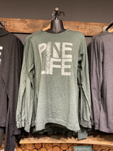 Load image into Gallery viewer, Long Sleeve Pine Life Tshirt Forest Green