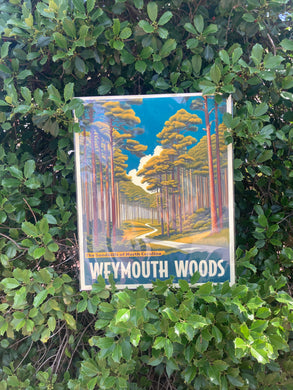 Weymouth Woods Travel Poster