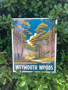 Weymouth Woods Travel Poster