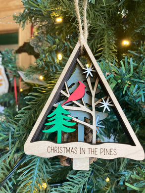 Land of the Pines Tree Ornament