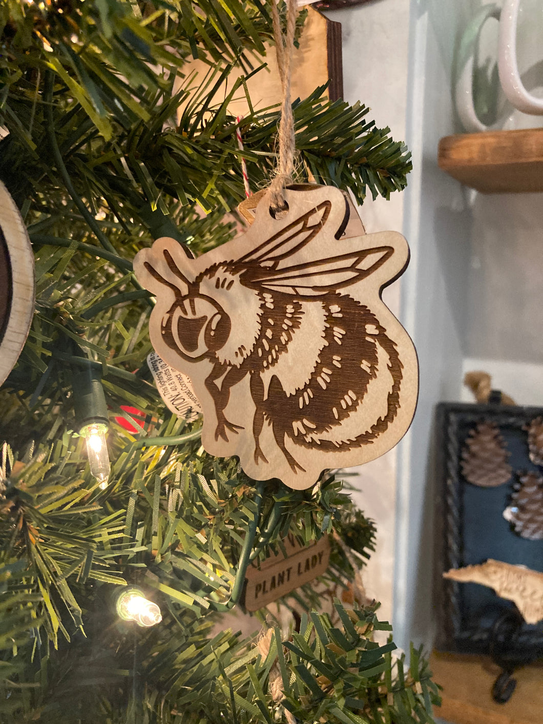 Bee Wood Ornament