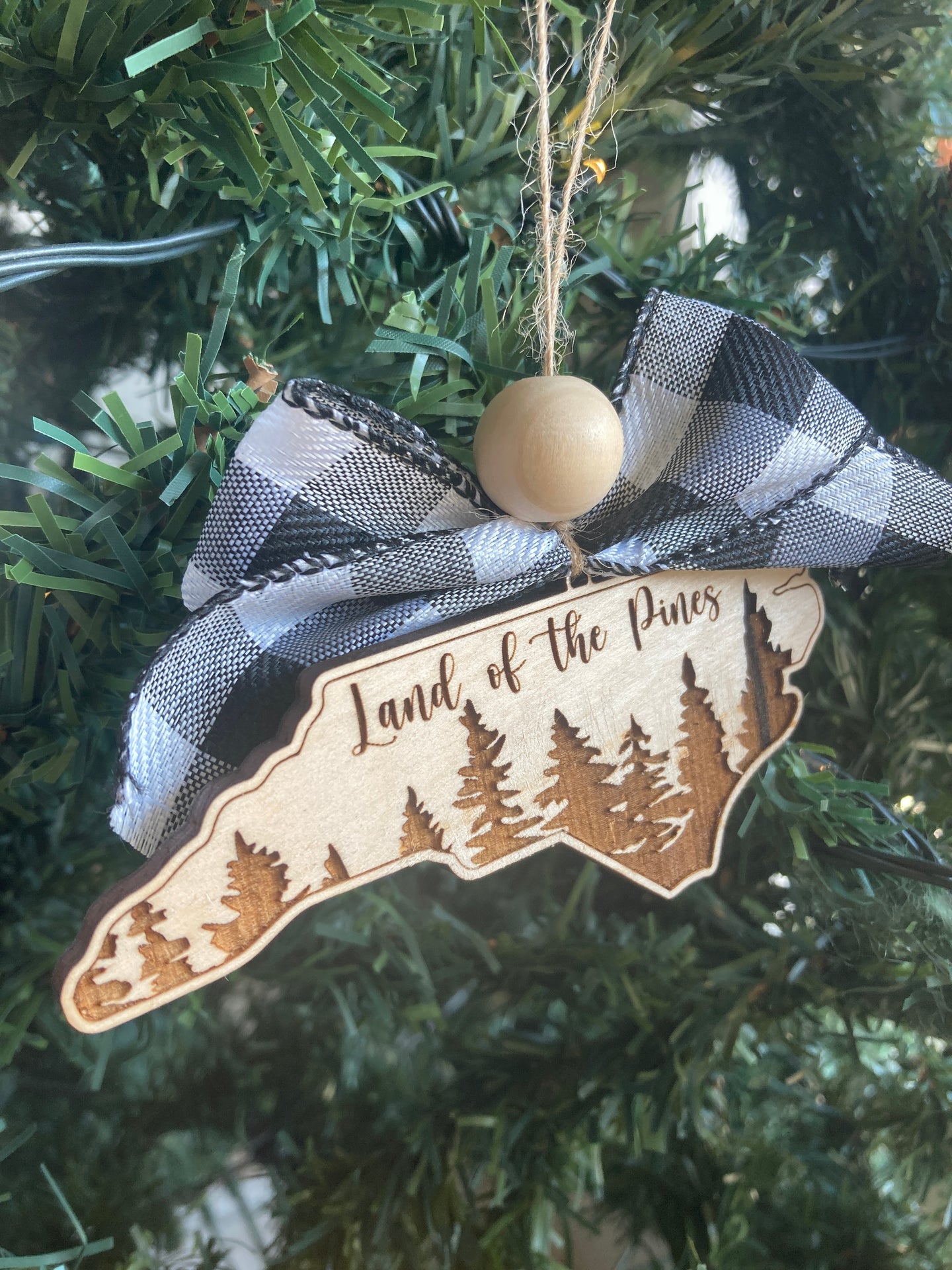 Land of the Pines Tree Ornament