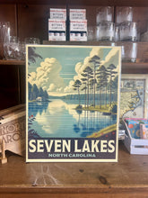 Load image into Gallery viewer, Seven Lakes Travel Poster