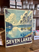 Load image into Gallery viewer, Seven Lakes Travel Poster