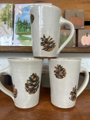 Pinecone Pottery Mug