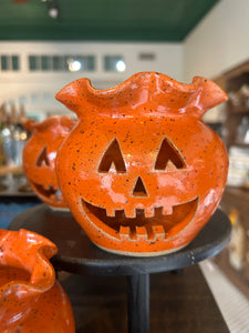 Colored Ceramic Jack O Lantern