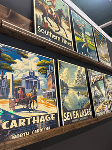 Whispering Pines Travel Poster