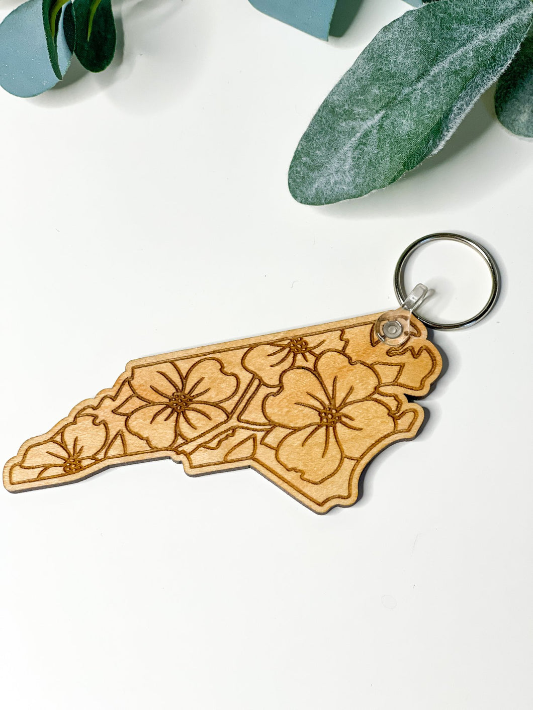 Dogwood NC Keychain