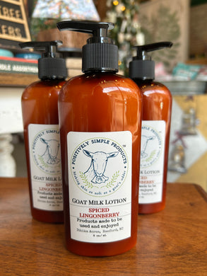 Spiced Lingonberry Goat Milk Lotion
