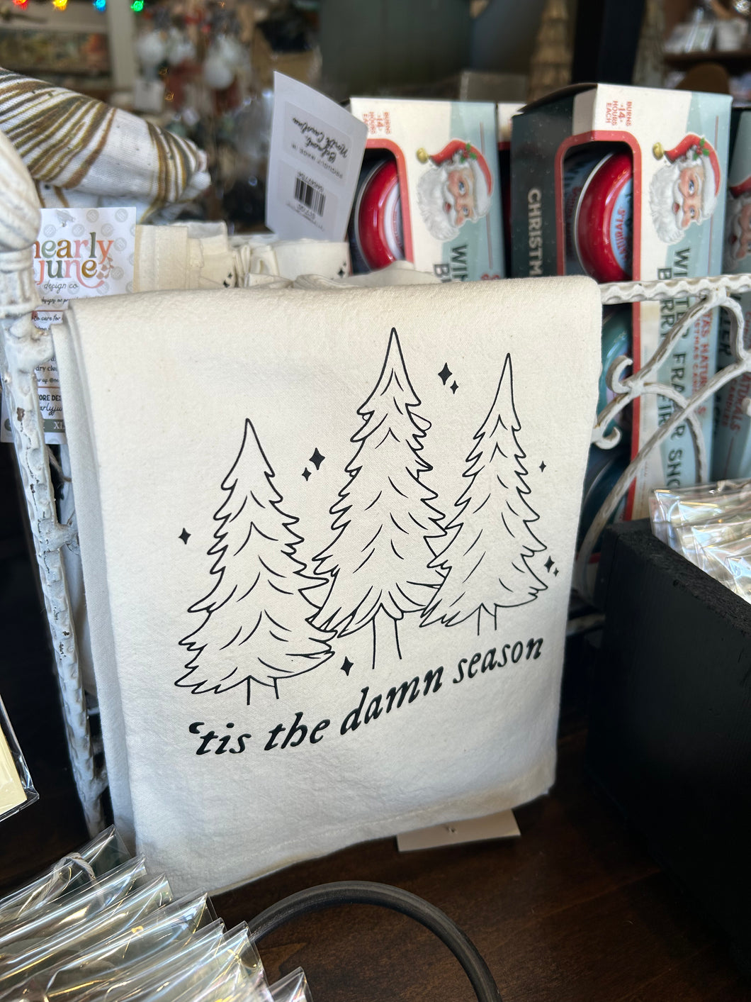 'Tis The Season Tea Towel