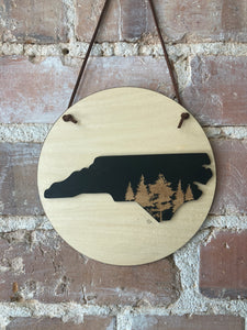 Round NC Engraved Sign