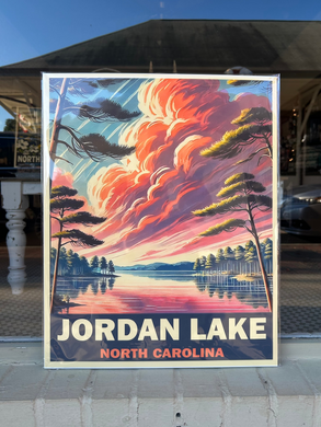 Jordan Lake Travel Poster