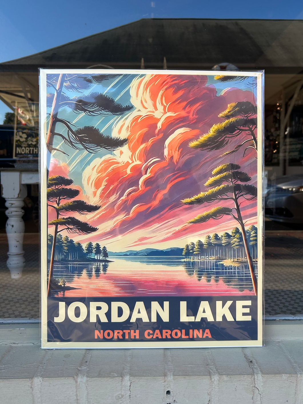 Jordan Lake Travel Poster