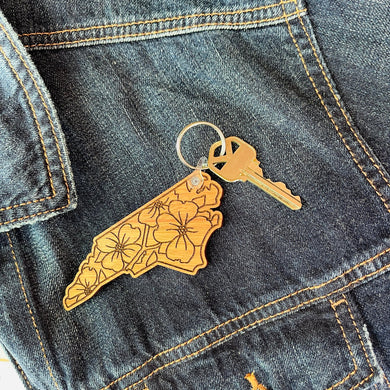 Dogwood NC Keychain