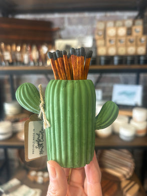 Cactus Match Holder + Striker