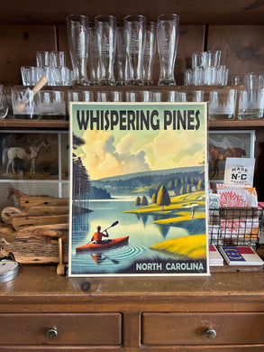 Whispering Pines Travel Poster