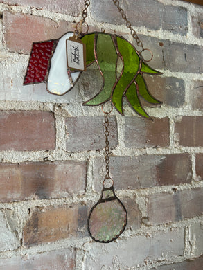 Stained Glass Grinch Hand