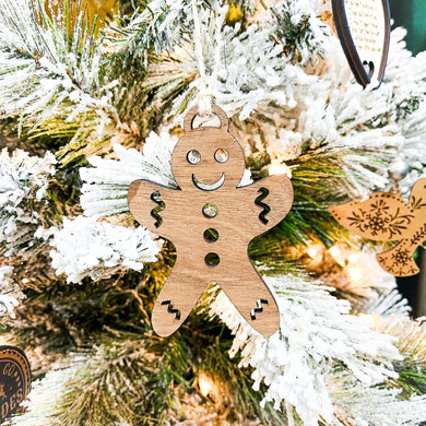 Wood Gingerbread Man Ornament