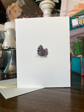 Pair of Pinecones Card