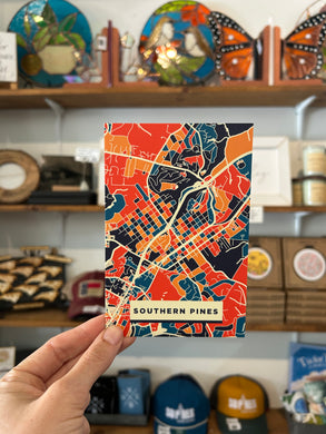 So Pines Map Postcards