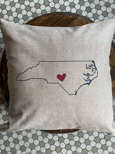 NC Heart Pillow