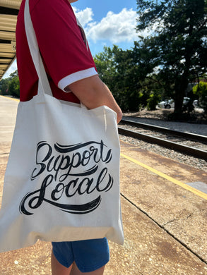Support Local Canvas Tote Bag