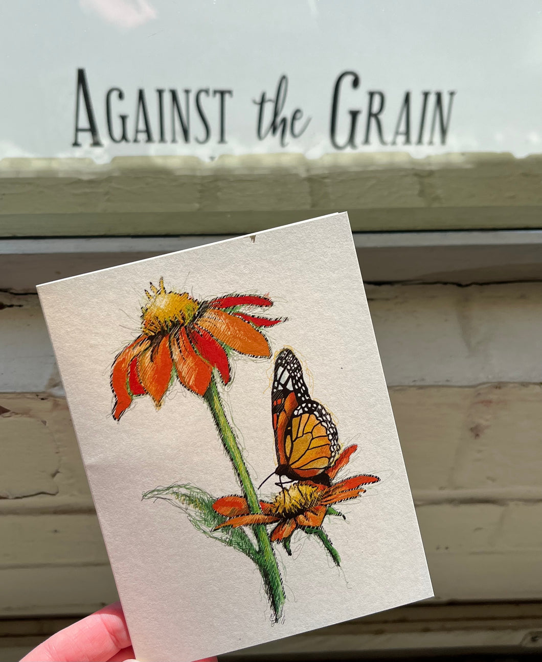 Mexican Sunflower Card