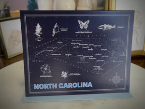 NC Map Greeting Card