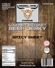 Load image into Gallery viewer, Rebel Farms Spicy Sweet Beef Jerky