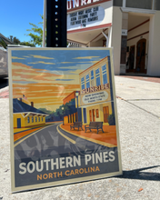 Load image into Gallery viewer, Downtown Southern Pines Travel Poster