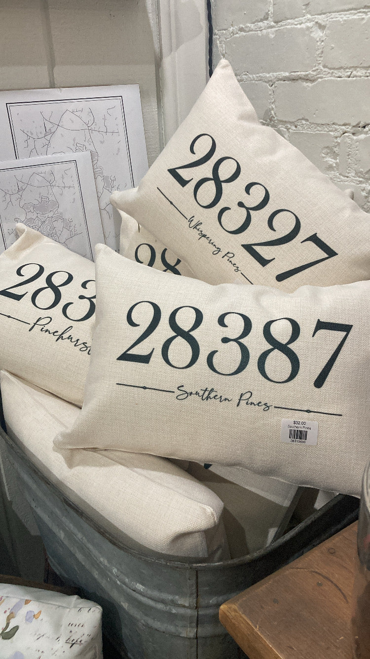 Zip Code Pillow