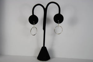 Sterling Silver Medium Circle Earrings