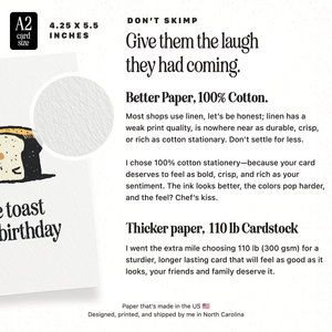 A Little Birthday Toast Card
