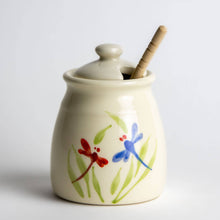 Load image into Gallery viewer, Ceramic Pinecone Honey Pot w Dipper