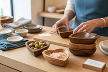 Load image into Gallery viewer, Wood Sweetheart Bowl - Walnut
