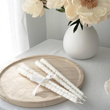 Load image into Gallery viewer, Swirl Taper Candles - Set of 2