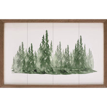 Load image into Gallery viewer, Watercolor Pines Forest: 36 x 18 x 1.5