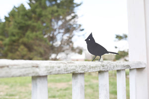 Cardinal Metal Bird Statue