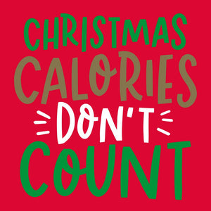 Christmas Calories Don't Count Cocktail Napkins