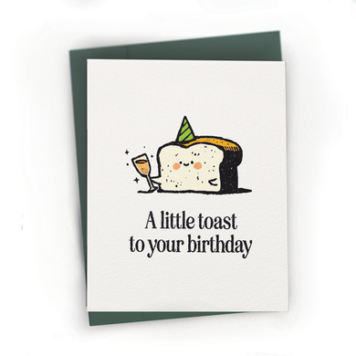 A Little Birthday Toast Card