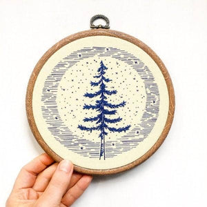 Moonlight Pine DIY Embroidery Kit