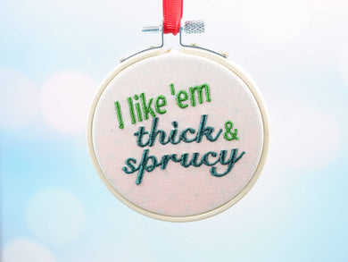 Thick + Sprucy Hoop Ornament