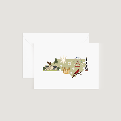 NC State Icons Greeting Card