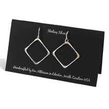 Load image into Gallery viewer, Sterling Silver Earrings Medium Square